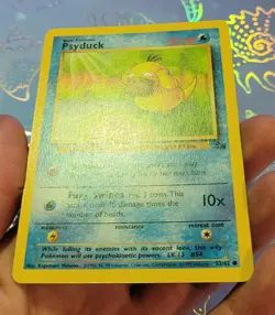 Psyduck 53/62 Fossil Pokemon Card NM+ - Image 3