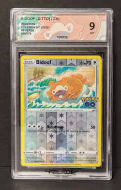 Bidoof Ditto Reverse Pokemon GO 059/078 ITA Blade 9 - Carta Pokemon Gradata - Image 1