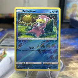 Slowpoke 54/214 SM Lost Thunder Reverse Holo English Pokemon TCG 2018 - Image 1