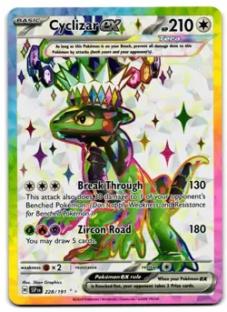 Cyclizar ex 228/191 - 🌊 Surging Sparks Ultra Rare Pokemon TCG 🖤 - LP - Image 1
