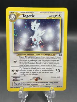 Togetic 16/111 Holo Rare Neo Genesis Pokemon Card Unlimited NM! - Image 1