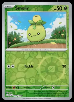 Smoliv Common Reverse Holo Scarlet & Violet SVI 020/198 Pokemon NM 2023 - Image 1