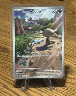 Pokemon TCG Paldean Wooper Phantasmal Flames Illustration Rare 102/094 - Image 1