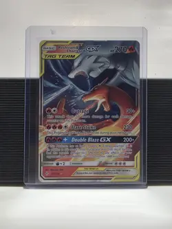 Pokemon TCG Reshiram & Charizard GX TAG TEAM Ultra Rare Holo 20/214 270 HP EN - Image 1