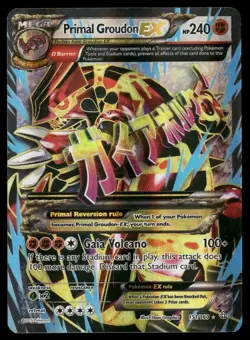 Primal Groudon EX 151/160 Ultra Rare Primal Clash Pokemon Holo MP - Image 1