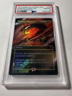 Ruinous Ultimatum #108 (Borderless) Special Guests Foil PSA 10 GEM MINT - Image 1