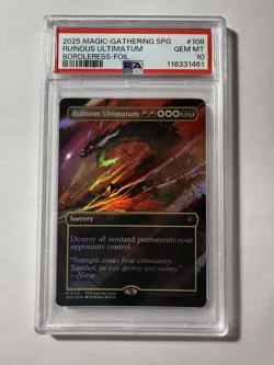 Ruinous Ultimatum #108 (Borderless) Special Guests Foil PSA 10 GEM MINT - Image 2