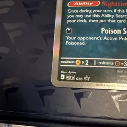 Pokemon TCG Crobat 076 Chaos Rising Rare Holo EN 130 HP 2026 Stage 2 - Image 4