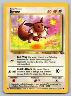 Pokemon TCG Jungle Eevee 51/64 - Image 1