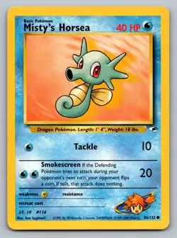 Pokemon TCG Gym Heroes Misty's Horsea 086/132 - Image 1