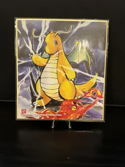 Pokemon Dragonite Shikishi Art Board Japanese Bandai Nintendo - Image 1