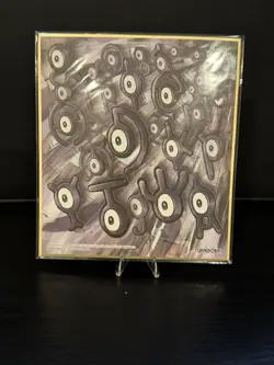Pokemon Unown Shikishi Art Board Japanese Bandai Nintendo - Image 1