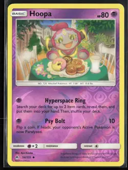 Hoopa 54/131 - Pokemon Forbidden Light - Reverse Holo Uncommon - NM - Image 1
