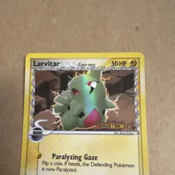 Nintendo Pokemon Larvitar 52/101 EX Dragon Front Delta Reverse Holo 2006 Stamp - Image 3