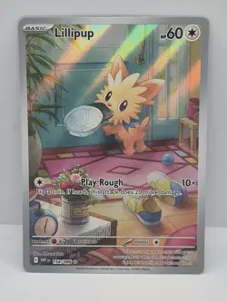 Lillipup 154/086 White Flare Illustration Rare Pokemon Card English - Image 1
