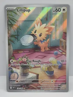 Lillipup 154/086 White Flare Illustration Rare Pokemon Card English - Image 2