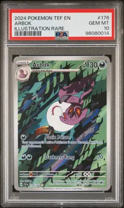 2024 Pokemon Temporal Forces Arbok 176/162 PSA 10 - Image 1