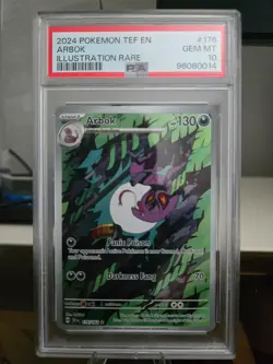 2024 Pokemon Temporal Forces Arbok 176/162 PSA 10 - Image 3