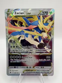 Pokemon TCG Crown Zenith Zacian VSTAR 96/159 Ultra Rare Holo NM - Image 1