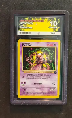Mewtwo #14 Pokemon Black Star VHS/DVD Promo 2000 ACE 10 - Image 1