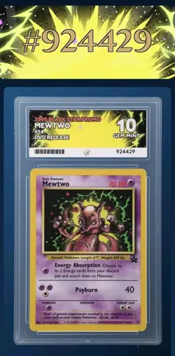 Mewtwo #14 Pokemon Black Star VHS/DVD Promo 2000 ACE 10 - Image 5