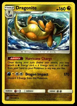 Dragonite #151/236 SM - Unified Minds Near Mint or Better - Pokemon Card - Image 1
