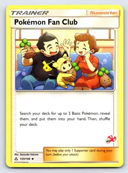 Pokemon Fan Club Uncommon SM - Ultra Prism 133/156 NM - Image 1