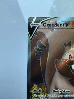 Greedent V (Full Art) 256/264 Swsh08: Fusion Strike Holo Pokemon TCG Full Art - Image 2
