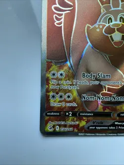 Greedent V (Full Art) 256/264 Swsh08: Fusion Strike Holo Pokemon TCG Full Art - Image 3