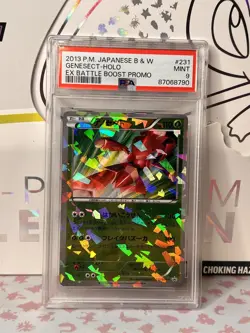 Pokemon Genesect Holo Japanese EX Battle Boost Promo 231/BW-P PSA 9 Mint - Image 1