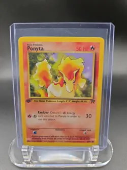 Pokemon TCG Ponyta 64/82 1st Edition Team Rocket NM - Image 1