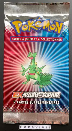 BOOSTER Bloc EX Pokemon EX RUBIS & SAPHIR Vide / Empty / Open / NO CARDS ! - Image 1