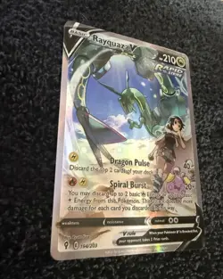 Rayquaza V 194/203 Evolving Skies Alternate Art Raw Ungraded Pokemon Card - Image 4