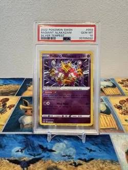 Pokemon TCG Radiant Alakazam PSA 10 Gem Mint, Silver Tempest, 059/195 - Image 1