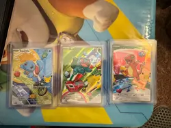 Pokemon TCG First Partner Illustration Collection Series 1 Kanto GEN 1 Starters - Image 1