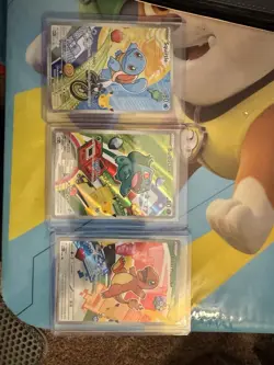 Pokemon TCG First Partner Illustration Collection Series 1 Kanto GEN 1 Starters - Image 2