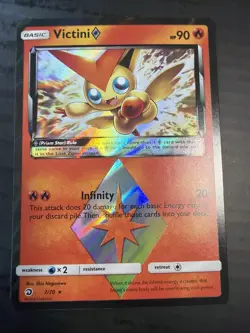 Victini ◇ 7/70 Prism Star Rare Dragon Majesty Pokemon Near Mint - Image 1