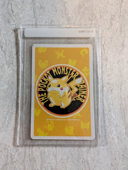 Chansey 7 of Diamonds Pokemon (Pikachu yellow Deck) Poker Card-1996 - Image 2