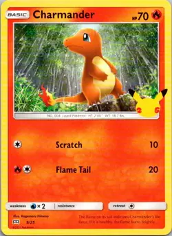 Charmander 009/025 Promo McDonald's 25th Anniversary Promos Pokemon Near Mint - Image 2