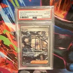 Pokemon TCG 2023 Paldea Evolved Grusha 268/193 SIR Foil PSA 8 ENG - Image 1