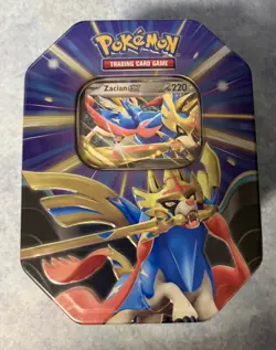 POKEMON TCG Pokemon Slashing Legends Tin Zacian EX FACTORY SEALED TIN - Image 1
