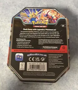 POKEMON TCG Pokemon Slashing Legends Tin Zacian EX FACTORY SEALED TIN - Image 3