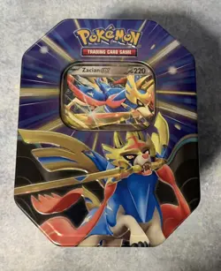 POKEMON TCG Pokemon Slashing Legends Tin Zacian EX FACTORY SEALED TIN - Image 5