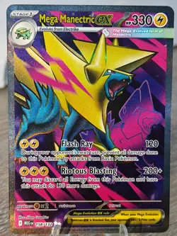 [AUS] Pokemon TCG English Mega Manectric EX 158/132 Mega Evolution Ultra Rare - Image 1