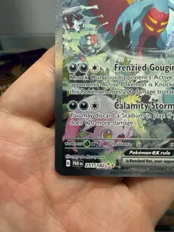 Roaring Moon EX 251/182 SIR Paradox Rift Pokemon Card - Image 4