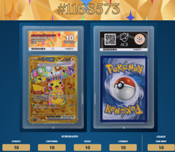 Pikachu EX 247/191 Gold Ace 10 Perfect Subs Pokemon Surging Sparks - Image 2