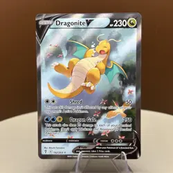 Dragonite V (Alternate Full Art) 192/203 SWSH07: Evolving Skies Holo NM - Image 1