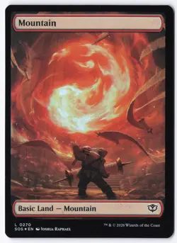 Mountain (Full Art) 270 Foil Secrets of Strixhaven - Image 1