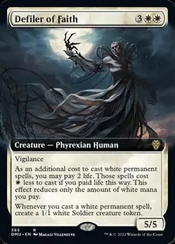 MTG Dominaria United - Defiler of Faith (Extended Art) - Image 1