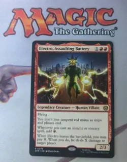 MTG - Electro, Assaulting Battery. Marvel's Spider-Man. Rare Red - Human Villain - Image 1